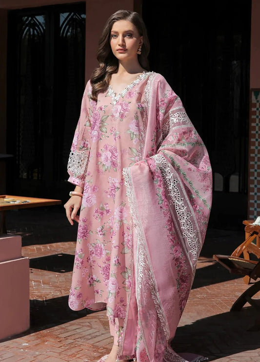 Baroque Embroidered Lawn 3 Piece Unstitched Suit BL-UF-315