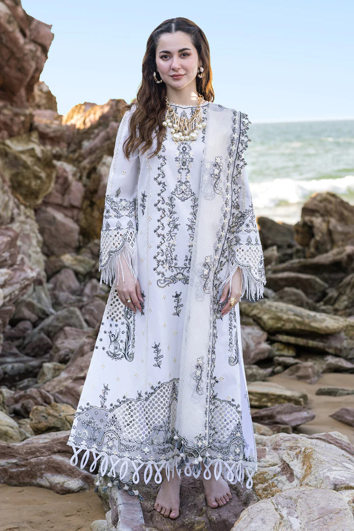 Qalamkar Sahil Kinaray Luxury Lawn Pcs Suit Unstitched