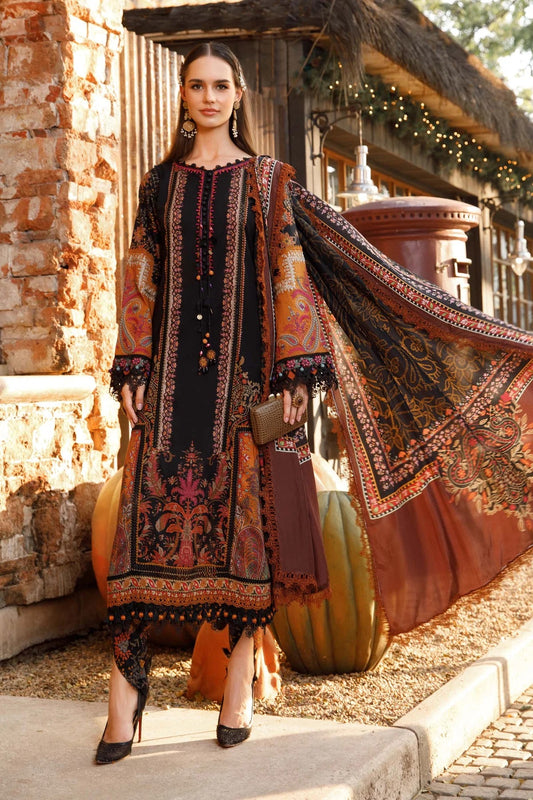 Maria B Black Embroidered Lawn Collection Replica