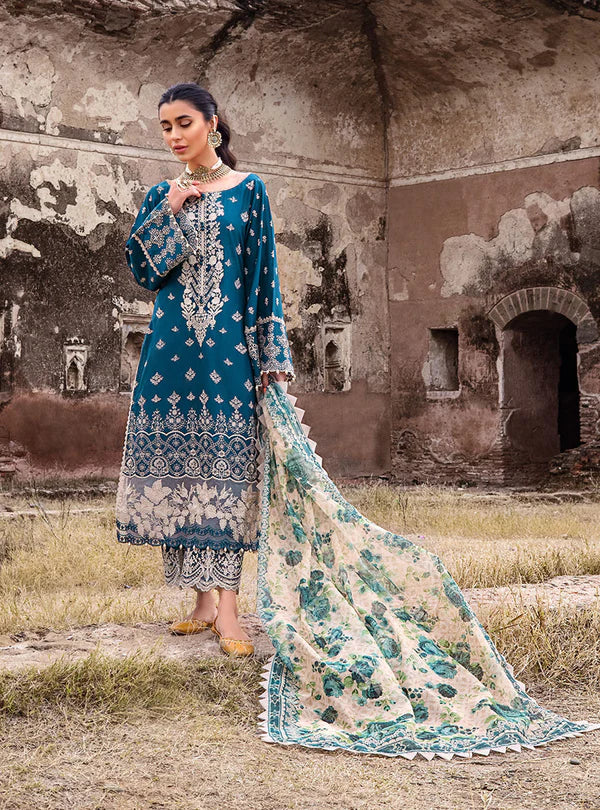 zainab chottani Chicken Kari Fully Heavy Embroidered Lawn 3 Piece Unstitched - Summer Collection