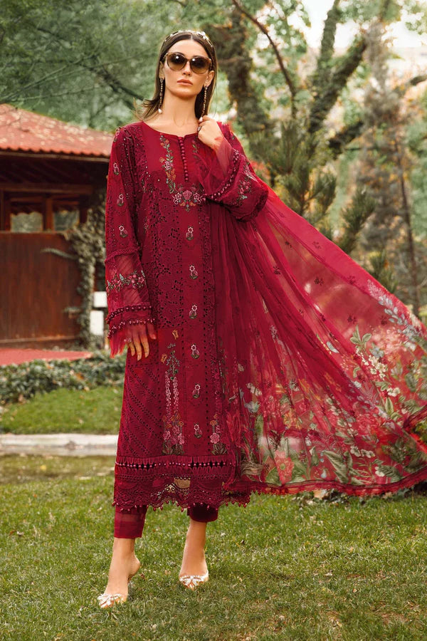 Maria B Embroidered Lawn 3 Piece Unstitched Suit MBL-MPT-A-23-Summer Collection