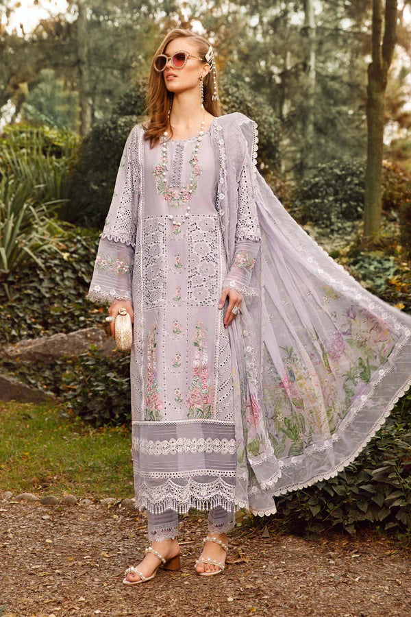 Maria B Embroidered Lawn 3 Piece Unstitched Suit MBL-MPT-B-23-Summer Collection