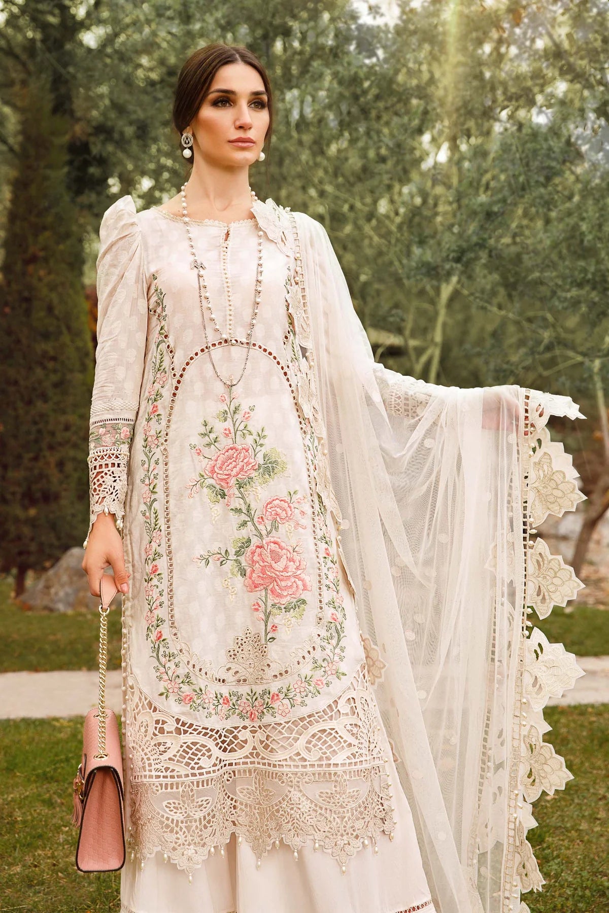 Maria B White Luxury Lawn Collection Replica