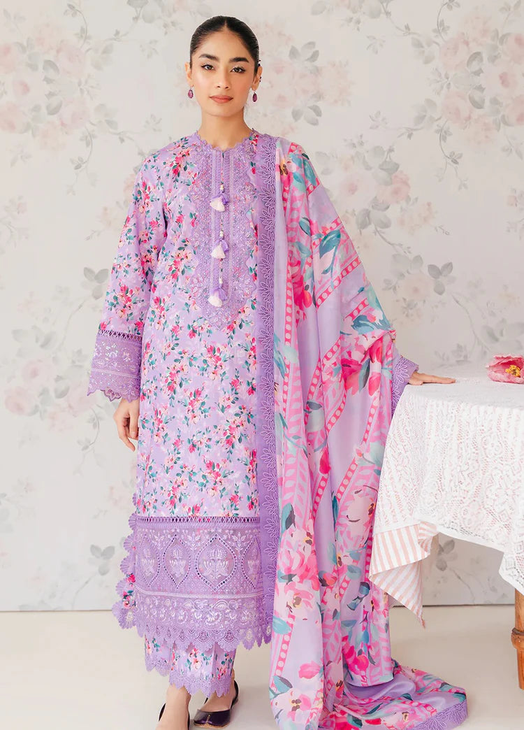 Embroidered Lawn 3 Piece Unstitched Suit AL-ORCHID-24