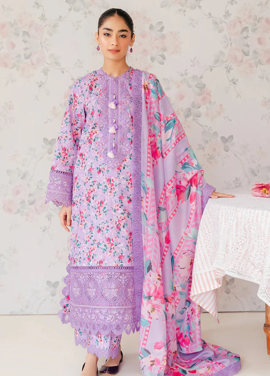 Embroidered Lawn 3 Piece Unstitched Suit AL-ORCHID-24