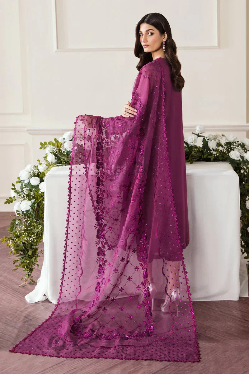 Baroque Embroidered 3 Piece Unstitched Suit Chiffon Uf-291