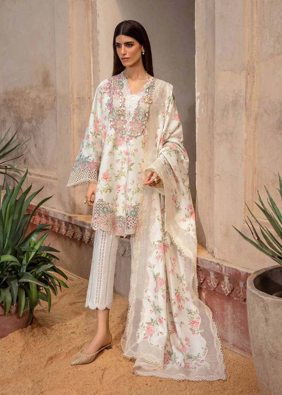 Crimson Shigar Lawn Embroidery 3 PCS Suit Unstitched