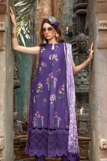 Maria B Embroidered Lawn 3 Piece Unstitched Suit MBL-MPT-1802-B-23