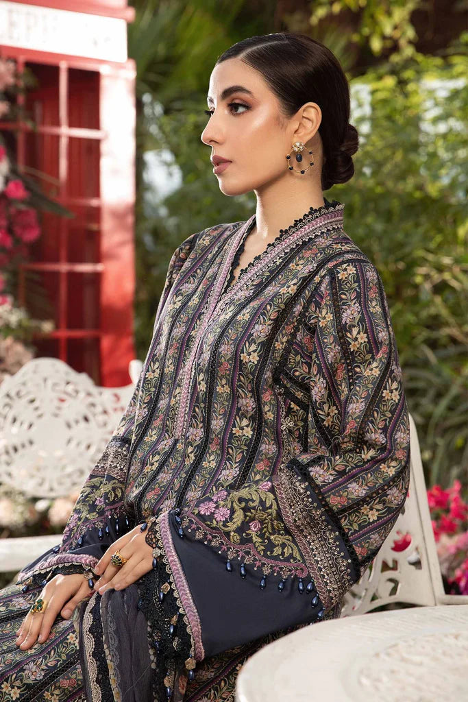 Maria B Embroidered Lawn 3 Piece Unstitched Suit MPT-2110-B-24