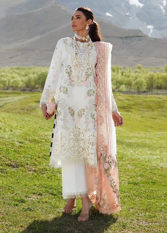 Crimson Embroidered Lawn 3 Piece Unstitched Suit